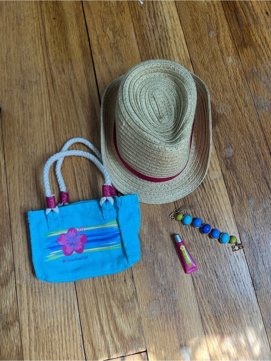 American Girl Other - American Girl Retired Seaside Tote Set